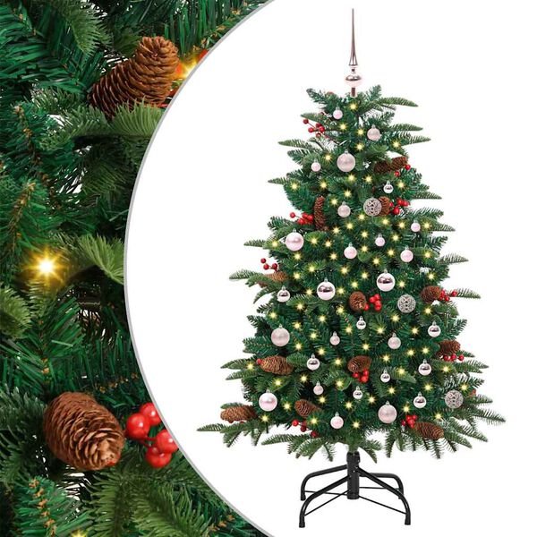 vidaXL K&uuml;nstlicher Weihnachtsbaum mit 150 LEDs mit St&auml;nder Gr&uuml;n 150 cm