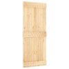vidaXL T&uuml;r NARVIK 85 x 210 cm Massivkiefer (Unbehandelt) Natur