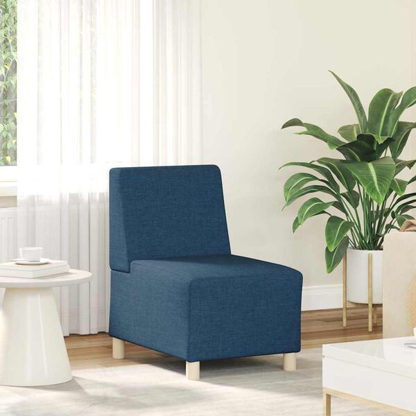 vidaXL Modulares Sofa ohne Armlehnen Blau 55 cm Stoff