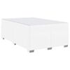 vidaXL Bettrahmen mit Matratze Wei&szlig; 120 x 190 cm Stoff