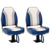 vidaXL Bootssitze mit Podest 2 Stk. 360&deg; Drehbar