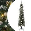 vidaXL K&uuml;nstlicher Weihnachtsbaum mit 300 LEDs mit St&auml;nder Gr&uuml;n 210 cm