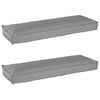 vidaXL Palettenkissenset 2 stk. Oxford-Stoff Grau