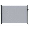 vidaXL Ausziehbares Seitenmarkise Grau 500 x 120 cm Polyester