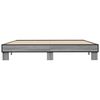 vidaXL Bettgestell Grau Sonoma 180x200 cm Holzwerkstoff und Metall
