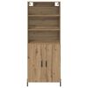 vidaXL Highboard Artisan-Eiche 69,5 x 32,5 x 180 cm Holzwerkstoff