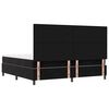 vidaXL Boxspringbett mit Matratze Schwarz 200 x 200 cm Samt