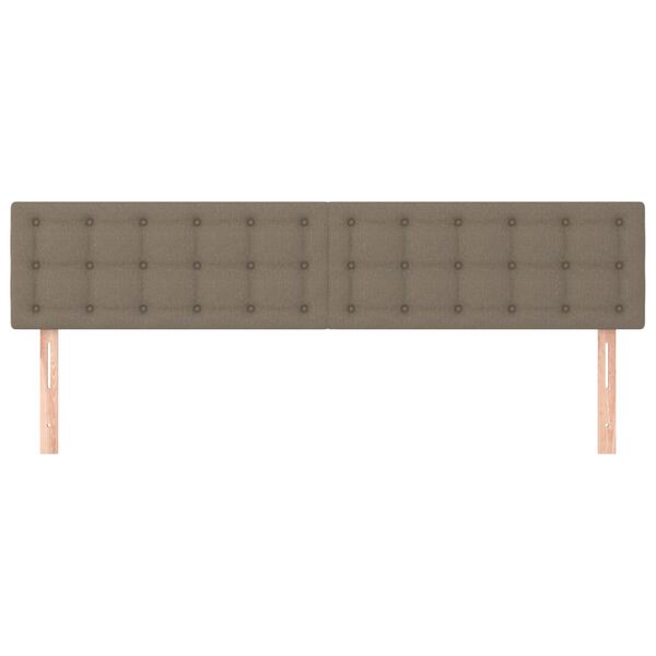 vidaXL Kopfteile Taupe 180x5x78/88 cm Stoff