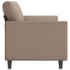 vidaXL 3-Sitzer-Sofa Cappuccino-Braun 180 cm Kunstleder