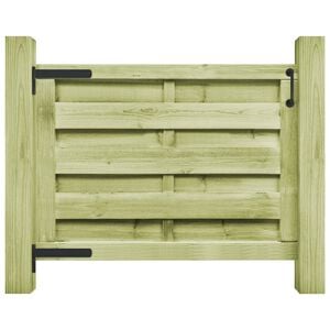 vidaXL Gartentor Kiefernholz Impr&auml;gniert 100x75 cm Gr&uuml;n