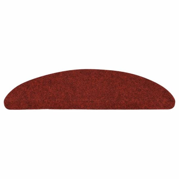 vidaXL Stufenmatten Selbstklebend 15 Stk. 56x17x3 cm Rot