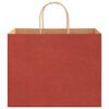 vidaXL Papiertragetaschen 50 Stk. mit Henkeln Rot 32x22x24 cm
