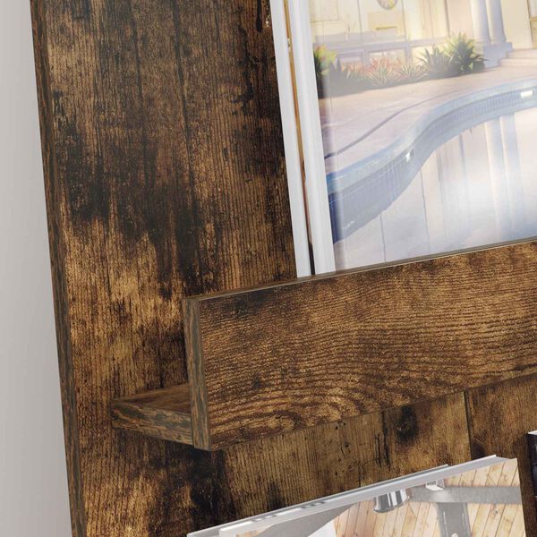 vidaXL Magazinregal Ger&auml;ucherte Eiche 51 x 11 x 102 cm Holzwerkstoff