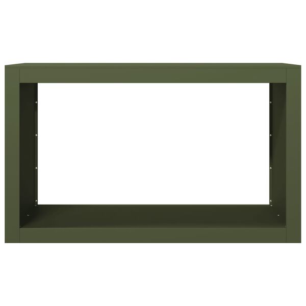 vidaXL Brennholzregal Gr&uuml;n 100x40x60 cm Stahl