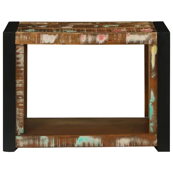 vidaXL Wandwürfel mit Regal Braun 55 x 35 x 40 cm Massivholz Altholz