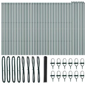 vidaXL Zaunpfosten Grau