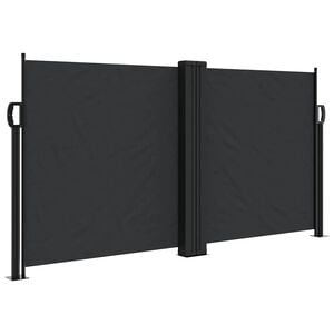 vidaXL Seitenmarkise Ausziehbar Schwarz 120x600 cm