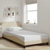 vidaXL Bettgestell "Dover" Creme 100x200 cm Stoff