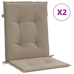 vidaXL Gartenstuhl-Kissen 2 stk. Taupe 100 x 50 x 3 cm