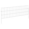 vidaXL Gartenzaun mit Pf&auml;hlen 48 stk. 95 x 30 cm Verzinkter Stahl