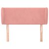 vidaXL Kopfteil mit Ohren Rosa 93x23x78/88 cm Samt