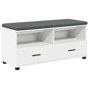 vidaXL Flurbank Wei&szlig; 100 x 38 x 46 cm