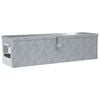 vidaXL Aluminiumkiste 80,5&times;22&times;22 cm Silbern