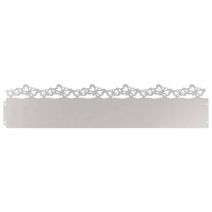 vidaXL Rasenkanten 10 stk. 103 x 0,05 x 22 cm Edelstahl Silber