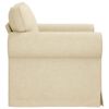 vidaXL Sofa Creme Gesamtabmessungen: 95 x 82 x 80 cm (B x T x H) Samt