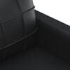 vidaXL 3-Sitzer-Sofa Schwarz 180 cm Kunstleder