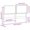 vidaXL Gepolstertes Kopfteil Nat&uuml;rlich und Hellgrau 160 cm