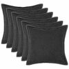 vidaXL Kissenbezug 6 stk. HOUTEN Dunkelgrau 30 x 30 cm Boucl&eacute;