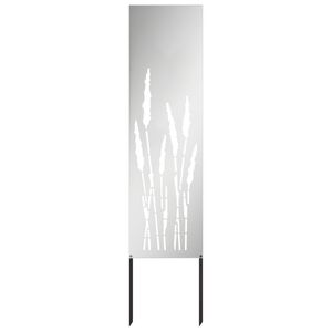 vidaXL Garten Sichtschutz-Leinwand Silber 32 x 140 cm Verzinkter Stahl