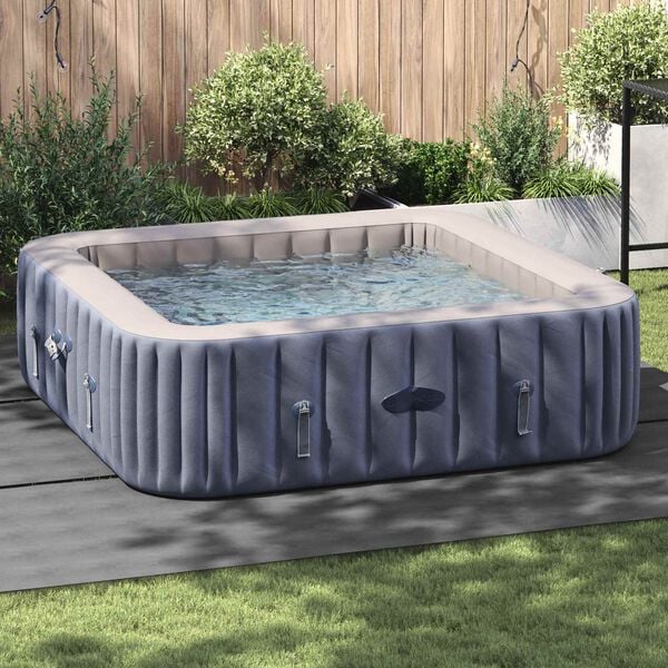 vidaXL Bodenfolie f&uuml;r Pools Hellgrau 396 x 396 x 0,1 cm Vliesstoff