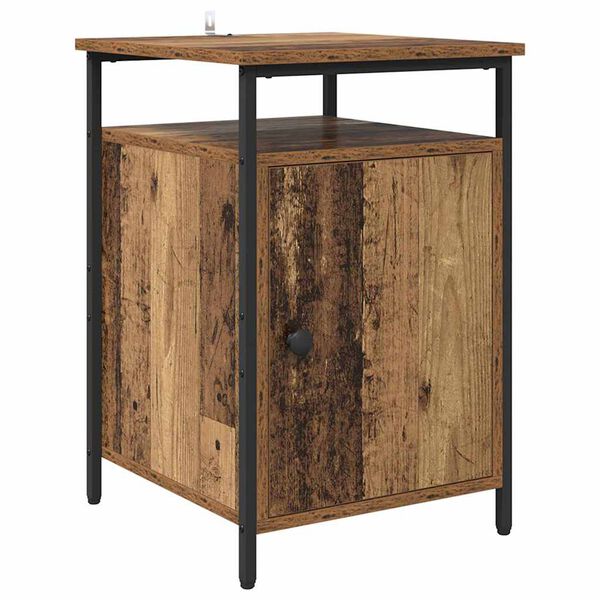 vidaXL Nachttisch Altholz 40 x 42 x 60cm Holzwerkstoff