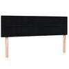 vidaXL Boxspringbett mit Matratze Schwarz 140x210 cm Samt