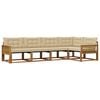 vidaXL Outdoor-Sofagarnitur 5 stk. Natur und Beige
