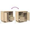 vidaXL Nachttisch 2 pcs Sonoma-Eiche 50 x 34,5 x 50 cm Holzwerkstoff