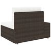 vidaXL 9-tlg. Garten-Lounge-Set Poly Rattan Braun