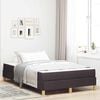 vidaXL Boxspringbett mit Matratze Dunkelbraun 120 x 200 cm Stoff