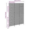 vidaXL Raumteiler Beige 147 x 180 cm Poly-Rattan