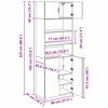 vidaXL Aufbewahrungsschrank Altholz 80 x 42,5 x 225 cm Holzwerkstoff