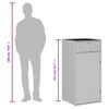 vidaXL Gartenschrank Beige 55x55x111 cm Poly Rattan