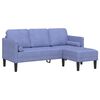 vidaXL Sofa Set mit Kissen 2 pcs Jeans blau Polyester