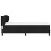 vidaXL Boxspringbett mit Matratze Schwarz 80 x 200 cm Stoff