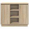 vidaXL LED-Sideboard Sonoma-Eiche 90 x 32 x 75 cm Holzwerkstoff