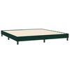 vidaXL Boxspringbett mit Matratze Dunkelgr&uuml;n 180x220 cm Samt