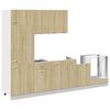 vidaXL 7-tlg. K&uuml;chenschrank-Set Lyon Sonoma-Eiche Holzwerkstoff