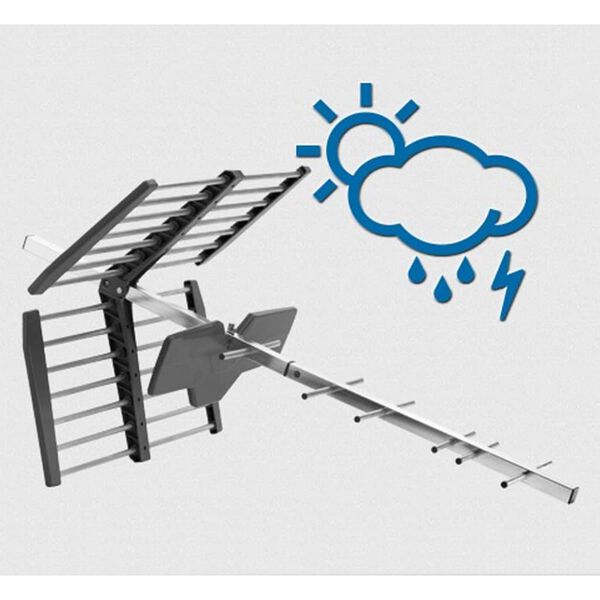 One For All TV-Au&szlig;enantenne 76x39x44 cm Metall