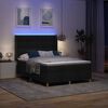 vidaXL Boxspringbett mit Matratze Schwarz 140 x 200 cm Stoff